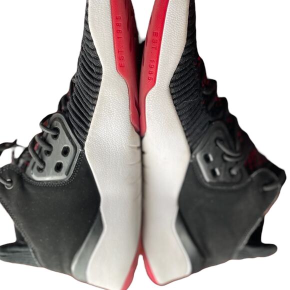 Men's JORDAN AIR DNA LX AO2649-023 Black Mesh and Red Basketball Sneakers EUC - Picture 6 of 10